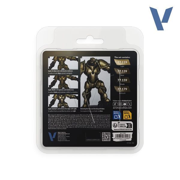 Набір фарб Aged Metal Vallejo True Metallic Metal VAL 77258 VAL 77258 фото