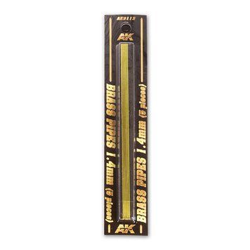 BRASS PIPES 1.4MM &Oslash;. 5 UNITS / Латунні трубки 1.4мм AK9113 фото
