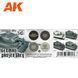 GERMAN PANZER GREY MOD 3G / Набір фарб для обробки автомобілів в німецький Panzer Grey AK11642 фото 2
