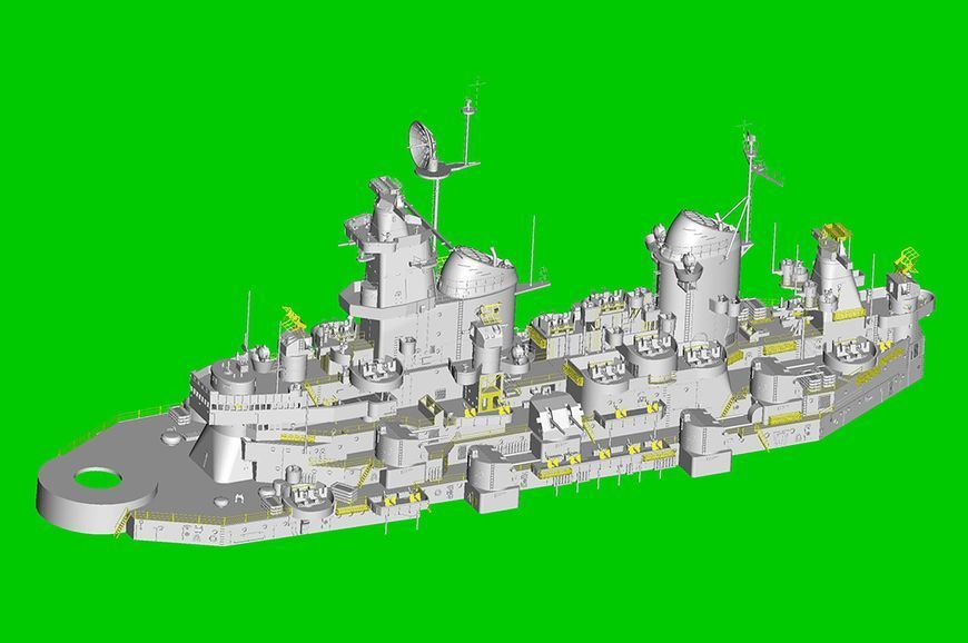 Збірна модель американського лінкора USS Missouri BB-63 HB86516 фото