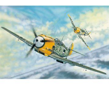Збірна модель німецького винищувача Messerschmitt Bf 109E-3 TR02288 фото