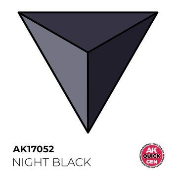 Акрилова фарба NIGHT BLACK / Чорна ніч QUICK GEN COLOR AK-interactive AK 17052 AK17052 фото
