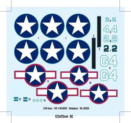 Збірна модель американського винищувача F4F-4 "Wildcat" Fighter HB80328 фото