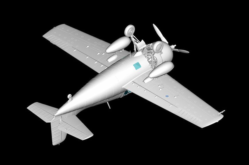 Збірна модель американського винищувача F4F-4 "Wildcat" Fighter HB80328 фото