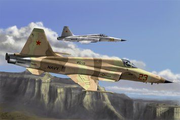 Збірна модель американського винищувача F-5E Tiger II Fighter - Re-Edition HB80207 фото