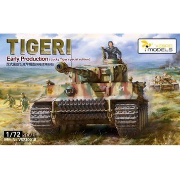 Німецький важкий танк 1/72 Тигр I (Tiger I Early Production (Lucky Tiger Special Edition)) Vespid VS VS720018 фото
