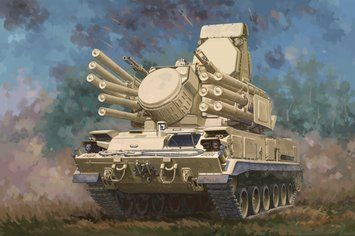Збірна модель гусеничного зенітно-ракетного комплексу 96К6 &laquo;Панцир&raquo;-С1 TR01093 фото