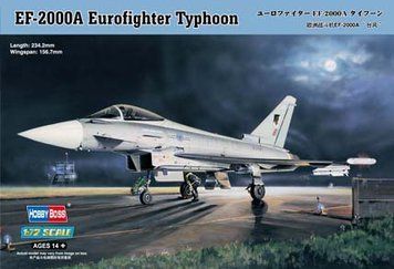 Збірна модель винищувача EF-2000 Eurofighter Typhoon HB80264 фото