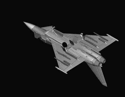 Збірна модель винищувача EF-2000 Eurofighter Typhoon HB80264 фото