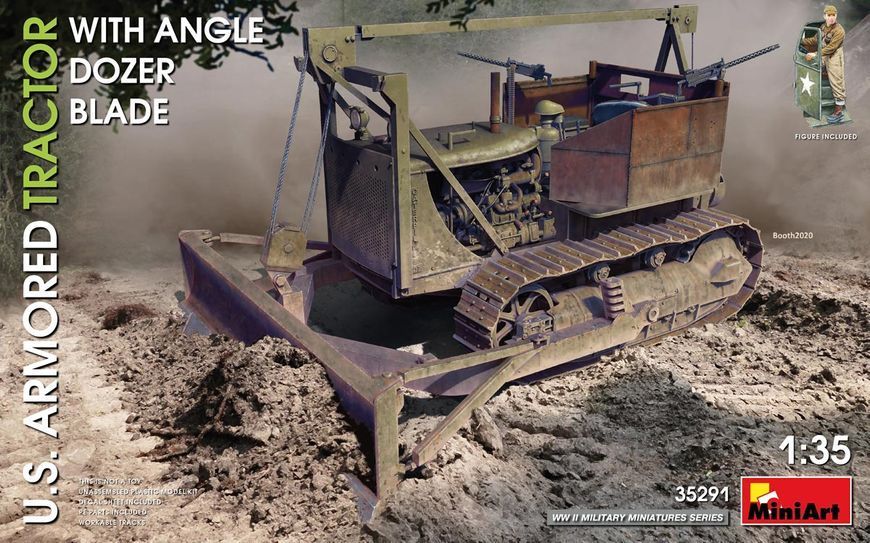 Американський Броньований Трактор із Бульдозерним Відвалом MA35291 фото