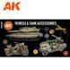 TANK ACCESORIES 3G / Набір фарб для деталей, обладнання, боєприпасів та іншого приладдя AK11647 фото 1