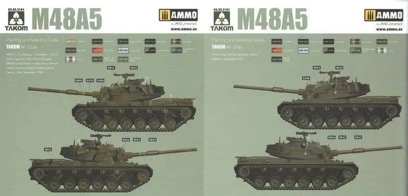 Збірна модель 1/35 Танк М48A5 TK2161 фото