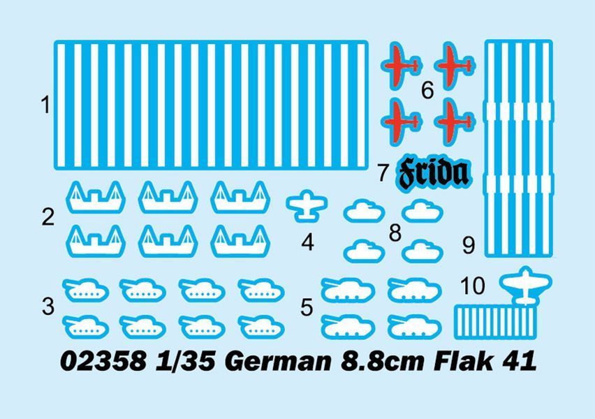 Збірна модель 1/35 Німецька 88-мм гарматна зенітна Flak 41 TR02358 фото