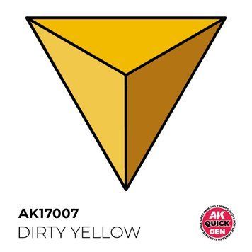 Акрилова фарба DIRTY YELLOW / Брудно-жовтий QUICK GEN COLOR AK-Interactive AK 17007 AK17007 фото