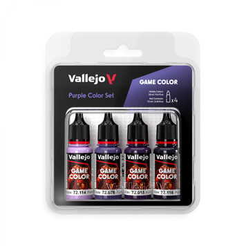 Набір акрилових фарб Game Color Фіолетові відтінки (Purple Color Set) 4 шт VAL 72382 VAL 72382 фото