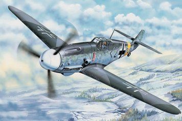 Збірна модель німецького винищувача Messerschmitt Bf 109G-2 TR02294 фото