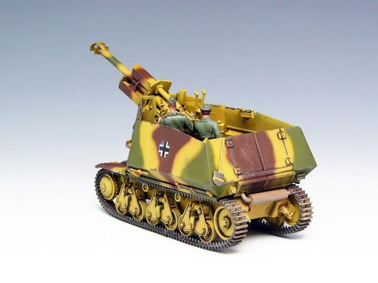 Модель німецького танка 39(H) 10.5cm LeFH18(Sf) auf Geschutzwagen TR00353 фото