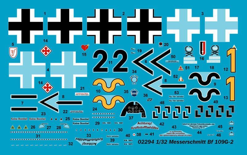 Збірна модель німецького винищувача Messerschmitt Bf 109G-2 TR02294 фото