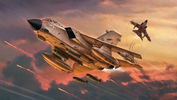 Збірна модель 1/48 Літак Tornado GR.1/IDS (Війна у Перській затоці) IT2783 фото