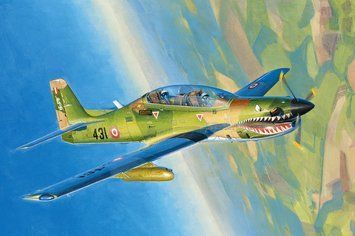Збірна модель бразильського штурмовика EMB312 Tucano HB81763 фото