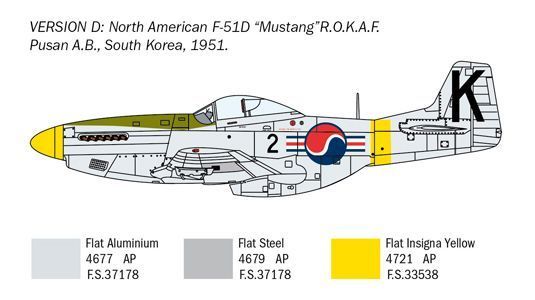 F-51D Mustang Korean War Italeri | No. 1452 | 1:72 IT1452 фото