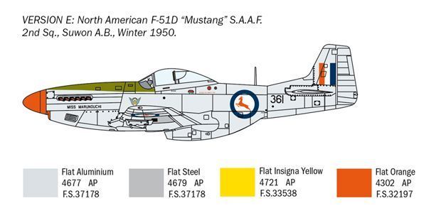 F-51D Mustang Korean War Italeri | No. 1452 | 1:72 IT1452 фото