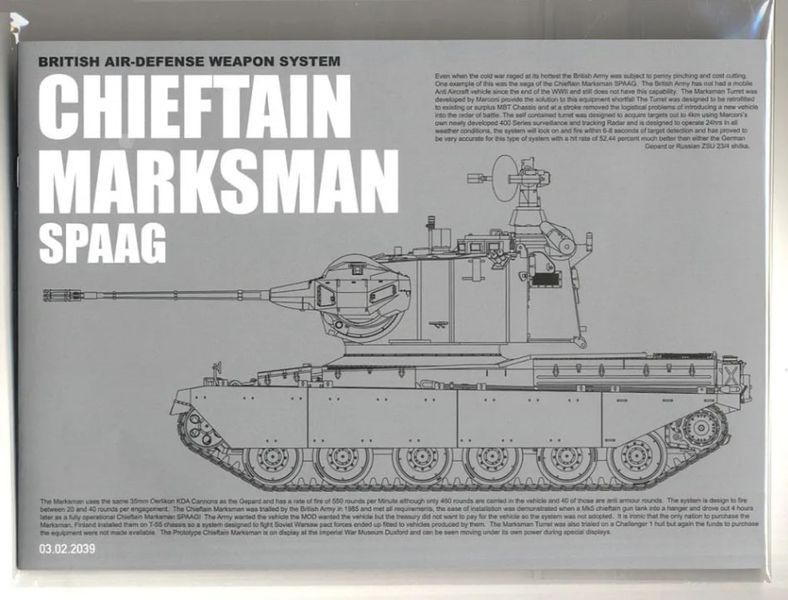 Британська система озброєння ППО Chieftain Marksman SPAAG TK2039 фото