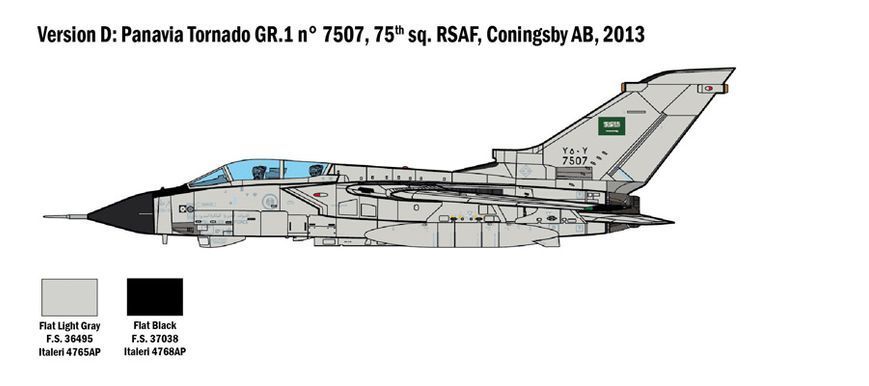 Збірна модель 1/48 Літак Tornado GR.1/IDS (Війна у Перській затоці) IT2783 фото