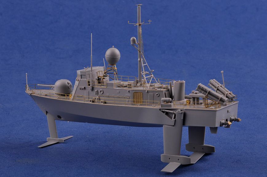 Збірна модель американського військового корабля USS Pegasus PHM-1 HB82005 фото