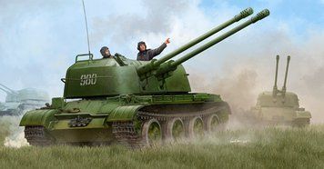 Збірна модель зенітної самохідної установки ЗСУ-57-2 TR05559 фото