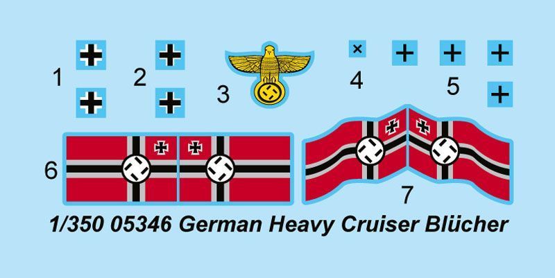 Німеччина Heavy Cruiser Blucher TR05346 фото