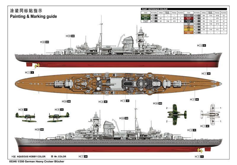 Німеччина Heavy Cruiser Blucher TR05346 фото