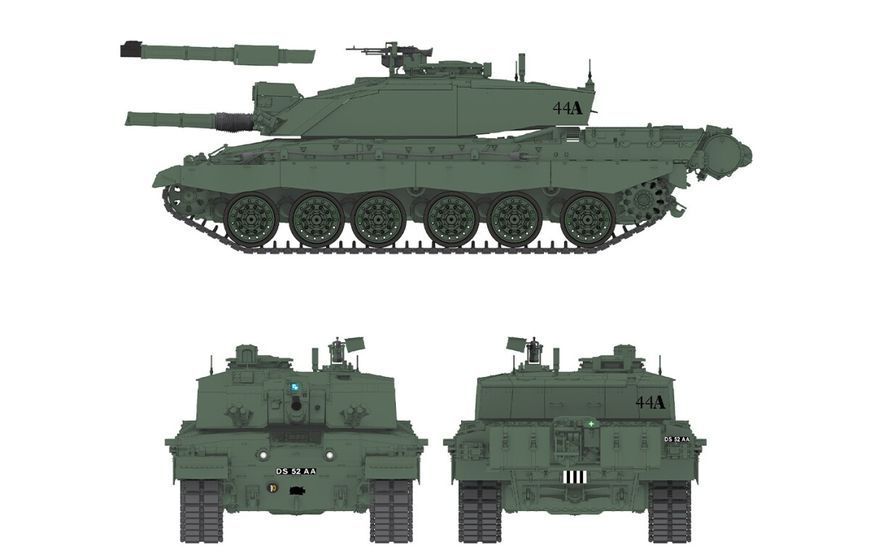Збірна модель 1/35 британський танк Челенджер 2 з робочими траками RM-5062 фото