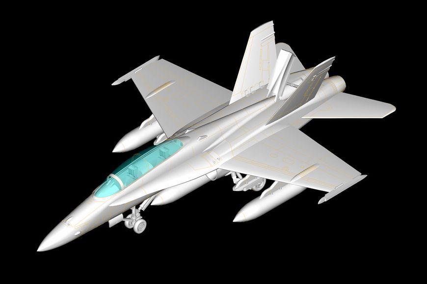 Збірна модель винищувача F/A-18D HORNET-F/A-18D HB80269 фото