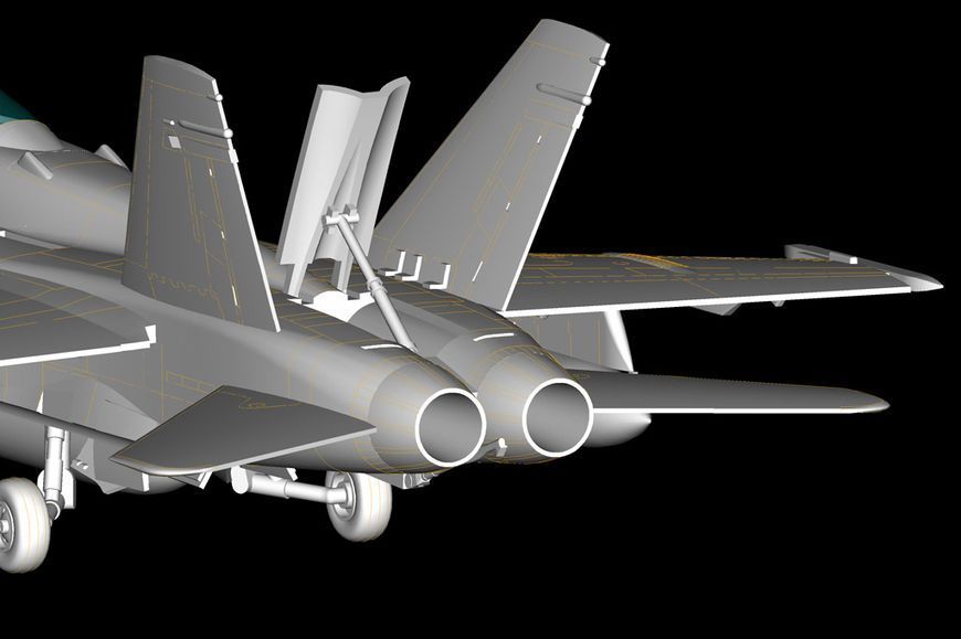 Збірна модель винищувача F/A-18D HORNET-F/A-18D HB80269 фото