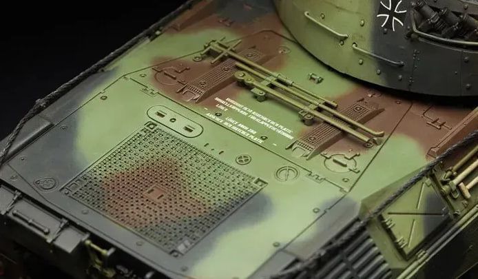 Збірна модель НІМЕЦЬКОГО ОСНОВНОГО БОЙОВОГО ТАНКУ LEOPARD 1 A5 TS-015 фото