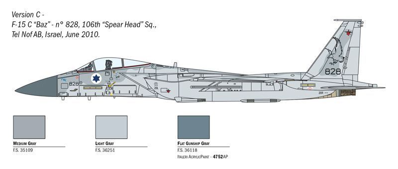 Винищувач F-15C Eagle 1:72 ITALERI IT1415 фото