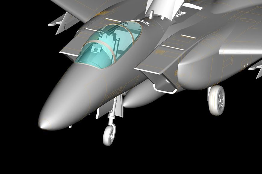 Збірна модель американського винищувача F-15C Eagle Fighter HB80270 фото