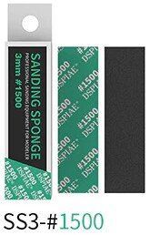 Набір гнучких брусків 3 мм, 1500 грит, 5 шт (3mm #1500 SANDING SPONGE 5PCS) Dspiae SS3-1500 SS3-1500 фото