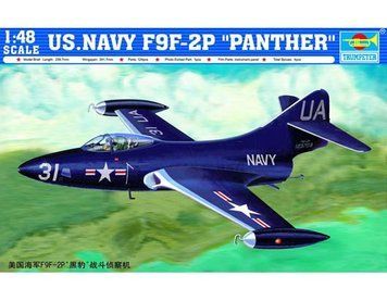 Збірна модель винищувача ВМС США F9F-2P "Пантера" TR02833 фото