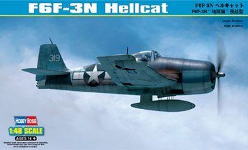 Збірна модель американського винищувача F6F-3N Hellcat HB80340 фото