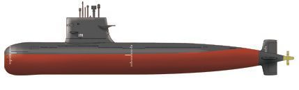 Збірна модель підводного човна PLA Navy Type 039 Song class SSG HB82001 фото