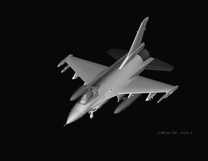 Збірна модель американського винищувача F-16A Fighting Falcon HB80272 фото