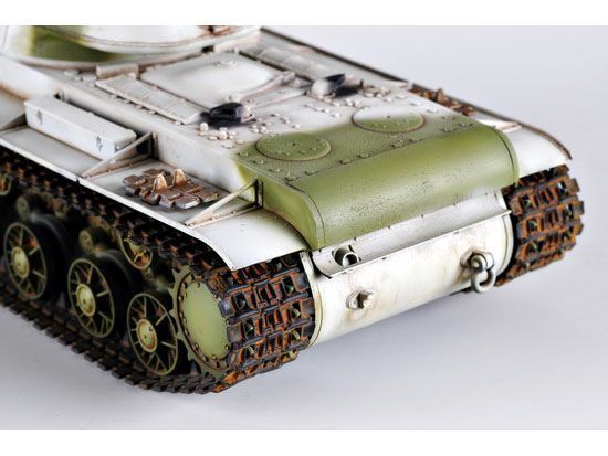 Збірна модель радянського важкого танка КВ-1 зразка 1942 з литою вежею TR00359 фото
