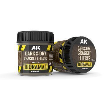Dark & Dry Crackle Effects - Паста для створення ефекту темного і потрісканого ґрунту AK8032 фото