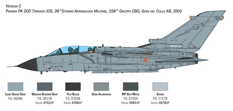 Збірна модель 1/32 літак Tornado IDS Italeri 2520 IT2520 фото