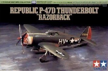 Збірна модель 1/72 американський винищувач-бомбардувальник P-47D Thunderbolt "Razorback" Tamiya TAM60769 TAM60769 фото