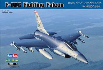 Збірна модель американського реактивного винищувача F-16C Fighting Falcon HB80274 фото