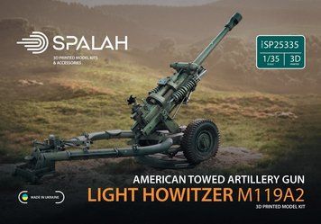 Масштабна модель 1:35 американська буксирувана легка гаубиця M119A2 SPALAH 25335 SP25335 фото