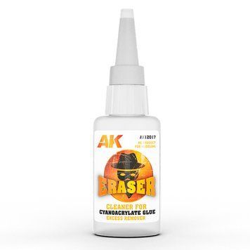 ERASER &ndash; CLEANER FOR CYANOCRYLATE GLUE / Очищувач для видалення ціанокрилатного клею AK12017 фото